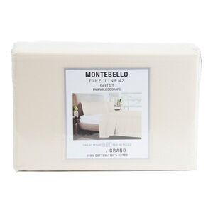 MONTEBELLO 600tc Sheet Set In Almond Milk